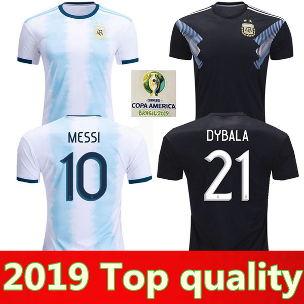 2019 Argentina Soccer Jerseys Argentina Home soccer Shirt 2018 #10 MESSI #9 AGUERO #21DYBALA #11 DI MARIA away football uniform size S-2XL