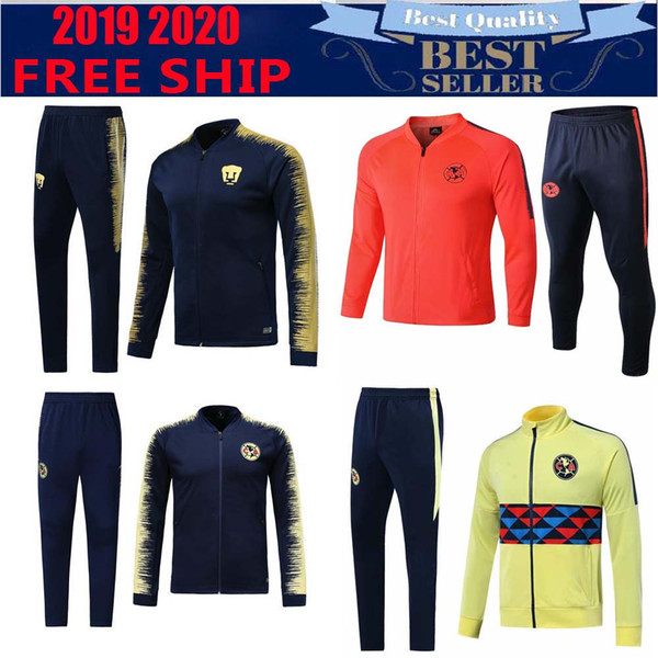 2018 2019 LIGA MX Club America soccer tracksuit 2019 Club UNAM Pumasl camisetas de futbol Cougar soccer training suit jerseys