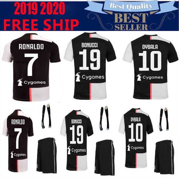 juventus soccer Jersey adult 19/20 RONALDO DYBALA BONUCCI PJANIC 2019 2020 men camiseta de futbol Shirt uniforms kits maglia da calcio