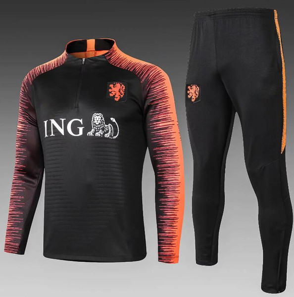 2018 Holland Training suit Joggingpak 18/19 football tracksuit Uniform Nederland Robben SNEIJDER V.PERSIE MEMPHIS Training shirts