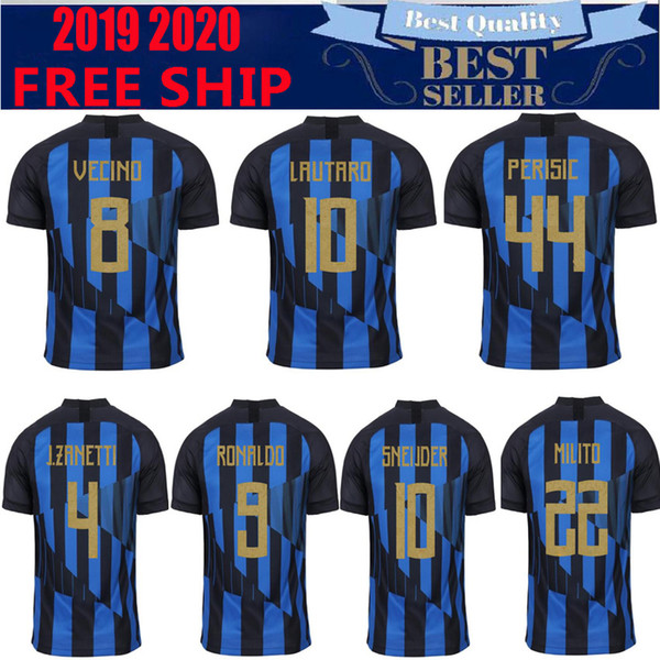 2019 LAUTARO VECINO ZANETTI Inter MASHUP Milan 20TH ANNIVERSARY POLITANO soccer jerseys RONALDO PERISIC NAINGGOLAN DE VRIJ Maglia da calcio