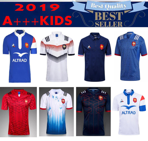 2019 New style French Super Rugby Jerseys 18 19 FR Shirts Maillot de Foot BOLN Rugby shirt size S-3XL