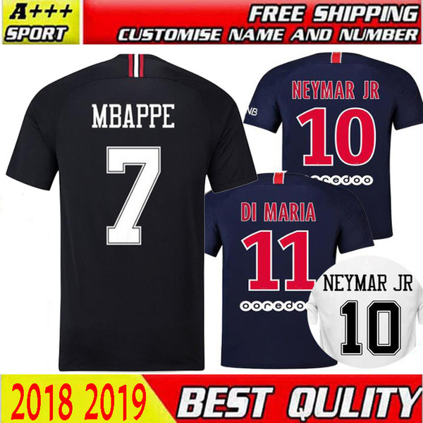 Paris Saint Germain soccer jerseys 2018 2019 PSG maillot de foot uniforms buffon DANI ALVES cavani verratti MBAPPE di maria jerseys