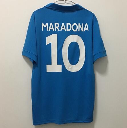 1987 1988 sport shirt retro Napoli limited edition sample blue Naples Napoli soccer jerseys Maradona hero men shirt free ship