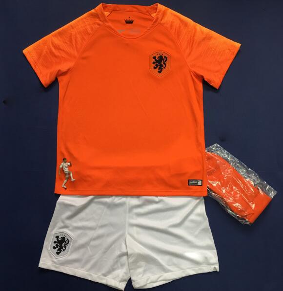 2018/19 Holland kids soccer jersey home orange netherlands boys national team JERSEY memphis SNEIJDER 18 19 V.Persie Dutch football shirts