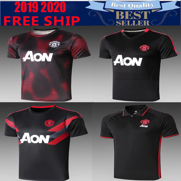 2019 20 UTD POGBA Football tracksuit Survetement 19 20 ALEXIS LUKAKU de foot LINDELOF UNITED RASHFORD POLO Sportwears set