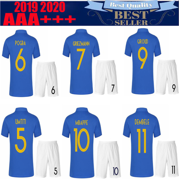 Maillot de foot 2 stars 100th anniversary 100 years Soccer Jersey GIROUD GRIEZMANN POGBA Football Shirt PAVARD KANTE FEKIR LEMAR