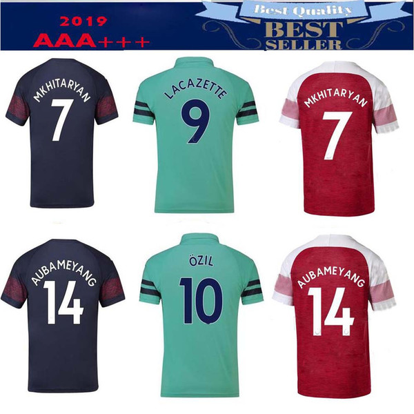 18 19  LACAZETTE AUBAMEYANG soccer jerseys MKHITARYAN football shirt 2018 2019 Camiseta de futbol OZIL Maillot de football shirts