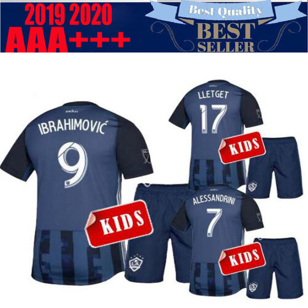 2019 Los Angeles Galaxy kids kits soccer sets BOATENG GIOVANI G.DOS SANTOS IBRAHIMOVIC 19/20 Leisure Best Quality Casual football jersey