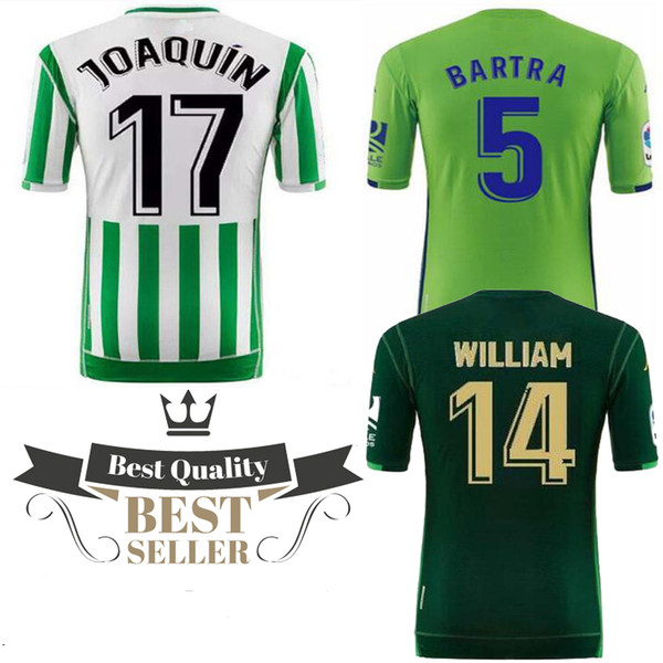 2019 REAL BETIS HOME JOAQUIN 17 BARTRA 5 TELLO 11 home thailand quality soccer jersey football shirt kit camiseta futbol maillot de foot