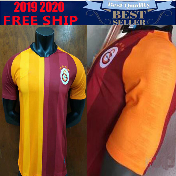 2019 2020 Galatasaray Soccer Jerseys 2019 home GOMIS CIGERCI BELHANDA FERNANDO FEGHOULI SNEIJDE Oztekin Shirt Away Black Football Uniform