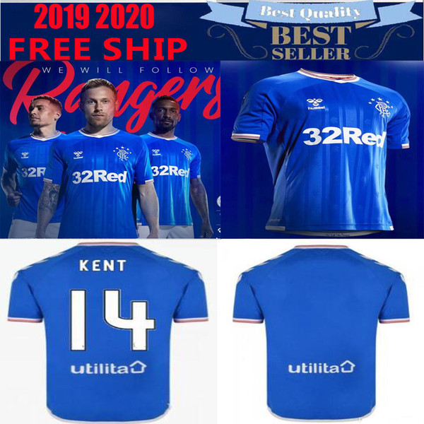 2019 2020 New Rangers FC Home Blue Soccer Jerseys 19 20 kits Glasgow equipment Football Shirt Uniform tops tee Maillot