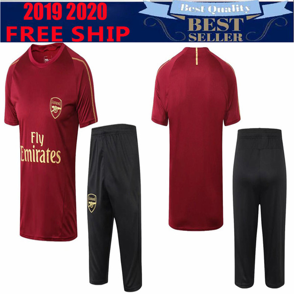 Thai New 2019 2020 Aubameyang soccer jerseys AUBAMEYANG OZIL JERSEY 19 20 LACAZETTE TORREIRA football kit Top shirt