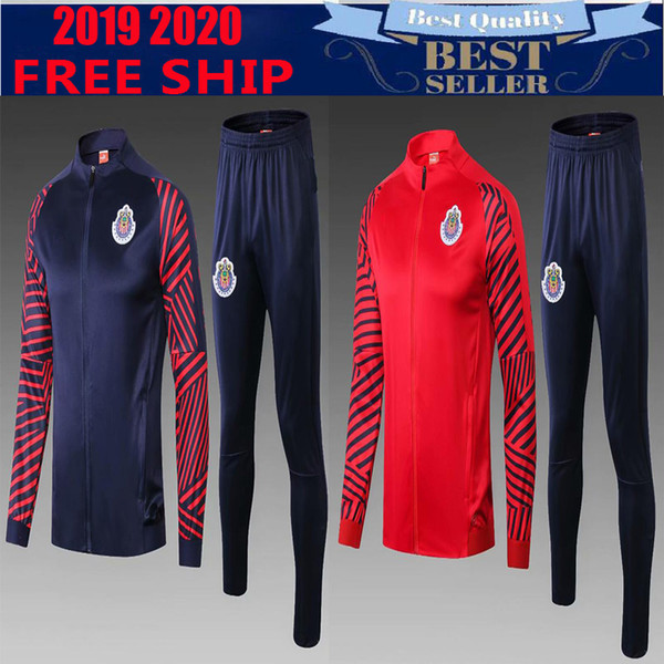 New 2019 2020 Chivas de Guadalajara tracksuit home Soccer Jersey thai quality A.PULIDO LOPEZ Football Shir traning suit