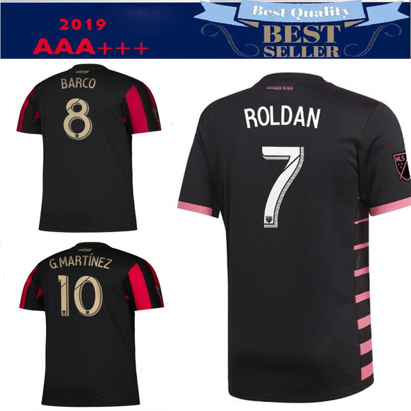 New 18 19 Atlanta United soccer jersey 2018 2019 GARZA JONES VILLALBA MCCANN MARTINEZ ALMIRON FC Atlanta away football shirt