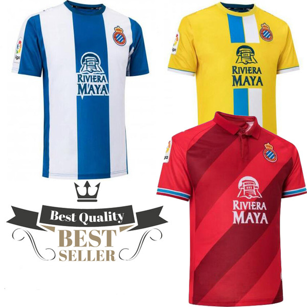 18 19 RCD Espanyol Futbol Camisa soccer jerseys 2019 Espanyol Camiseta de futbol shirt Leisure Best Quality Casual football jerseys