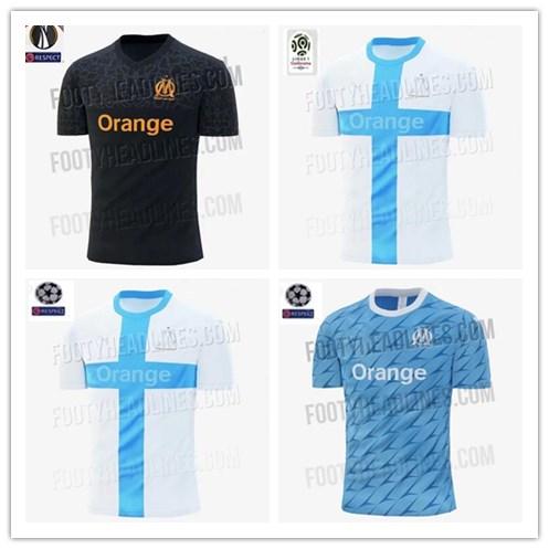 Olympique de Marseille BALOTELLI Soccer jerseys19 20 Maillot De Foot PAYET L.GUSTAVO THAUVIN 19 20 OM Home White Third Football shirts