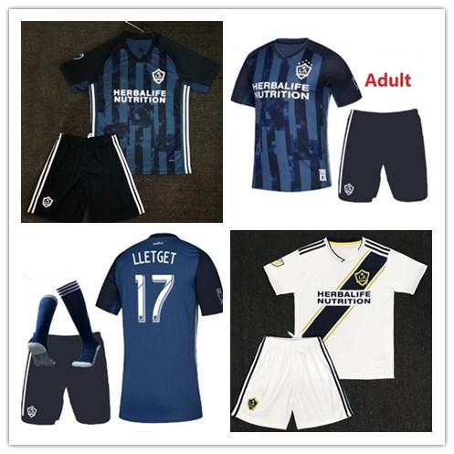 Men 2018 LA Galaxy Jerseys Ibrahimovic 9 home white Romain Alessandrini Jonathan dos Santos Giovani Lletget 18-19 Los Angeles Galaxy Jersey