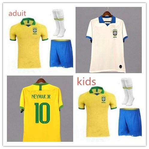 Brasil American Cup soccer jerseys Brazil MEN Jersey 19 20 JESUS COUTINHO FIRMINO MARCELO football kit shirt camisa Football Shirt G.JESUS