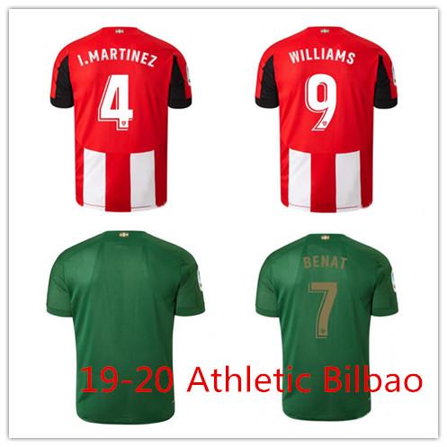 19 20 Athletic Bilbao camiseta de fútbol WILLIAMS MUNIAIN soccer jersey 2019 2020 MARTINEZ camisa de futebol ADURIZ BENAT maillot de foot