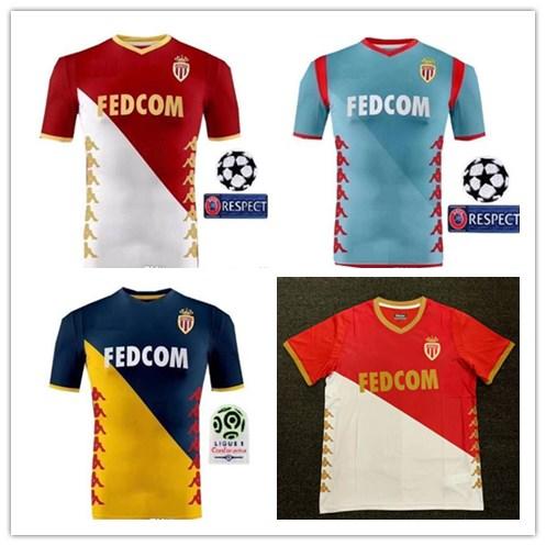 19 20 As Monaco Soccer jersey 219 2020 FABREGAS 44 FALCAO 9 GOLOVIN 17 jerseys maillot de foot football soccer shirt kits