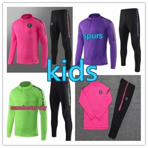 2019-2020 paris kids Football training suit psg MAHREZ soccer tracksuit MBAPPE jogging psg jacket 19/20 SPURS Soccer Wear