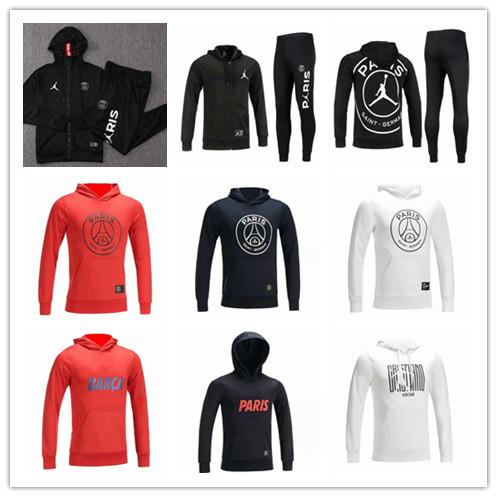Jordam X PSG Champion League jacket hoodie Survetement 18/19 PSG MBAPPE football jackets POGBA soccer CR7 Juventus Hoodie