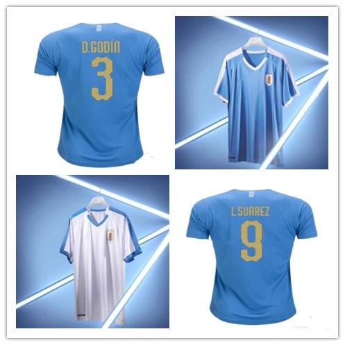 2019 Copa America Uruguay Soccer Jersey 19/20 Home 9 L.suarez 21 E.cavani Soccer Shirt #3 D.GODIN Away National Team Football Uniforms