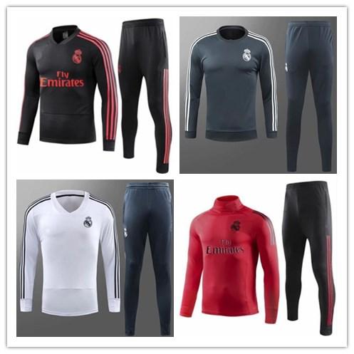2018-19 Real Madrid Football jacket tracksuit 18 19 RONALDO de foot JAMES BALE RAMOS ISCO ASENSIO jacket Training suit SIZE S-XXXL