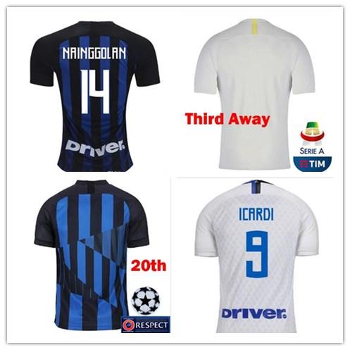 Mushup 20th anniversary ICARDI LAUTARO Martinez 2019 soccer jersey PERISIC NAINGGOLAN champion jerseys 18 19 football kit shirt