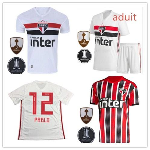 19 20 Sao Paulo home Soccer Jersey Souza Helinho Peres Everton Hernanes 2019 2020 Camisa de futebol Sao Paulo away Football Shirts