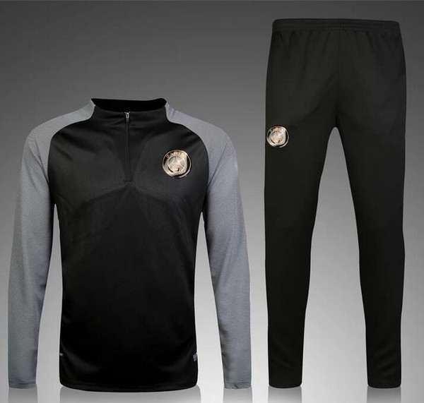 16-17 Paris Retro style football Sportswear suit 2016-17 Paris Sweatshirt PSG MBAPPE CAVANI Soccer Jersey Training Wear New