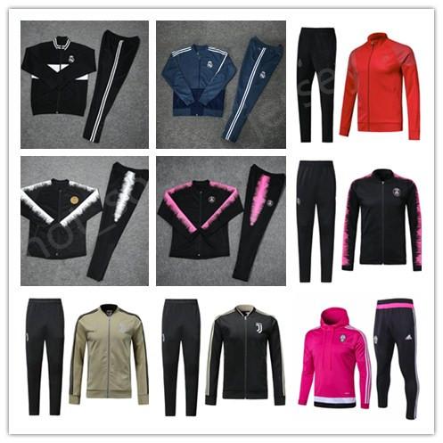 Psg Juventus Real Madrid 18 19Jacket Suit Hoodie Adult jacket Ronaldo Winter training suit cr7
