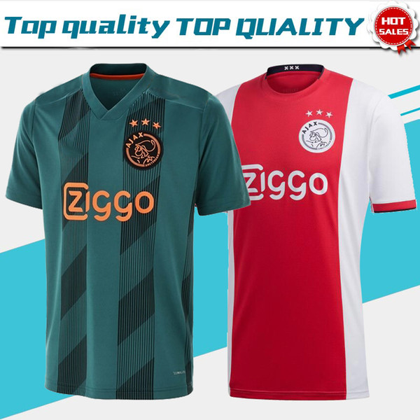 Ajax Home 2019 Brand New Soccer Jersey 19/20 Away Soccer Race Shirt home red TADIC CRUIJFF Short Sleeve football uniform Customized On Sale