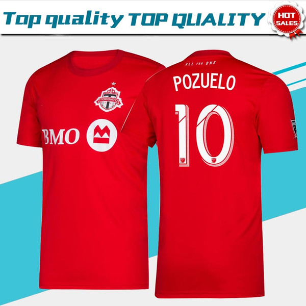 2019 MLS Toronto FC Soccer Jerseys #17 ALTIDORE #10 POZUELO Toronto FC Home red Soccer Shirt 2019 #4 BRADLEY Football Uniform