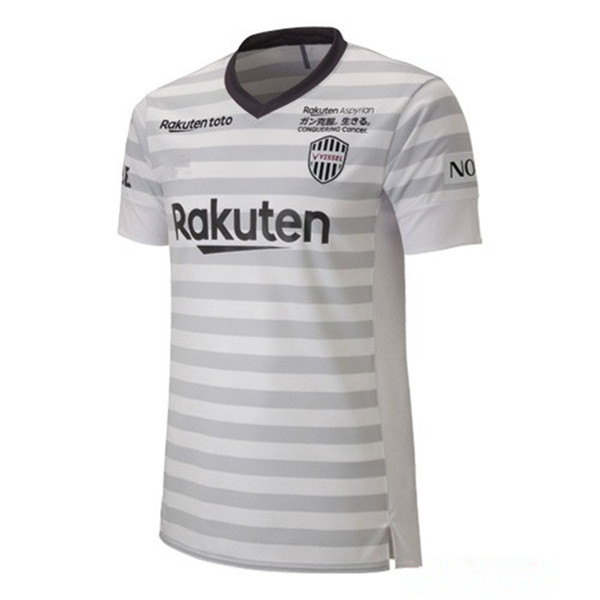 J1 League Vissel Kobe Soccer Jerseys 2019 Vissel Kobe away white Soccer Shirt 2019 #8 A.INIESTA #10 PODOLSKI #7 DAVID VILLA Football Uniform