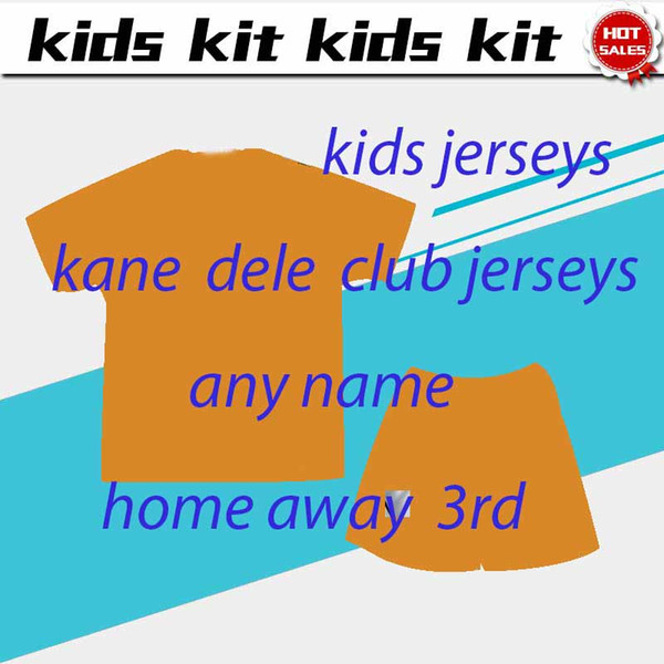 Kid Kits 2019 #10 KANE Home white away blue Soccer Jersey 18/19 #7 SON #20 DELE #23 ERIKSEN 3rd Child Football Uniform On Sales