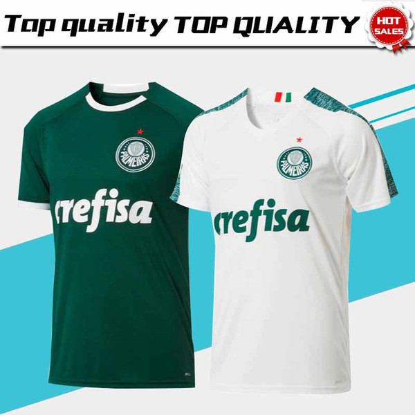 New 2019/20 Palmeiras Home Green Away White Soccer Jersey 2019 Palmeiras Away Soccer Shirt 19/20 Football Shirt Home Green Uniform Sales