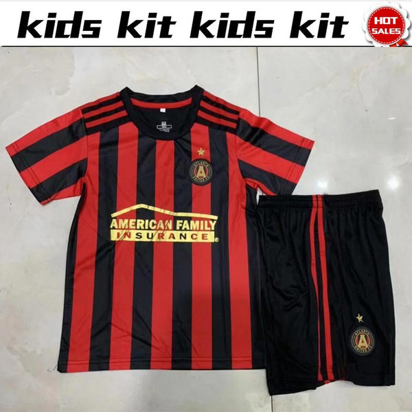 2019 Kids Kit MLS Atlanta United home Football Jerseys 2019/20 home black #7 MARTINEZ Boy Soccer Jerseys Child Soccer Shirts+pants