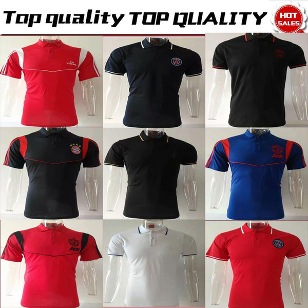 2019 POLO multiple clubs Soccer Jersey 19/20 #10 HAZARD white PSG black Inter black United red Soccer Football Uniforms Sport Shirt On Sale