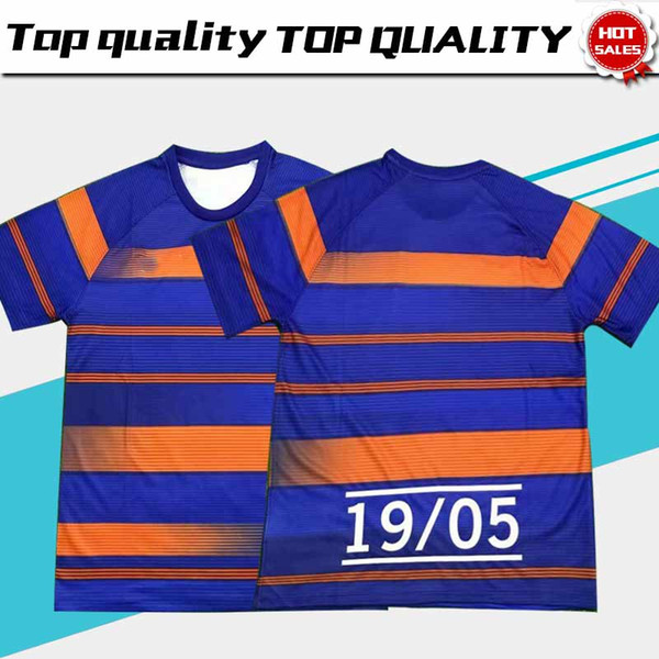 #10 HAZARD training Stripe Soccer Jersey 18/19 Mens jerseys #7 KANTE #18 GIROUD Blue Soccer Training Shirt Adult Football Uniforms On sale