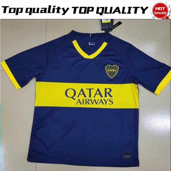 New 2019 Boca Juniors Home Deep Blue Soccer Jersey 19/20 Season Boca Juniors Home Soccer Shirt Football Uniforms Sales Free Shipping