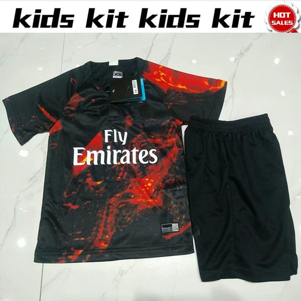 PSG Limited editon kids Jersey #7 MBAPPE #10 NEYMAR JR soccer shirts 18/19 Child #9 CAVANI Football shirts Kids Boy Kit shirt+pants