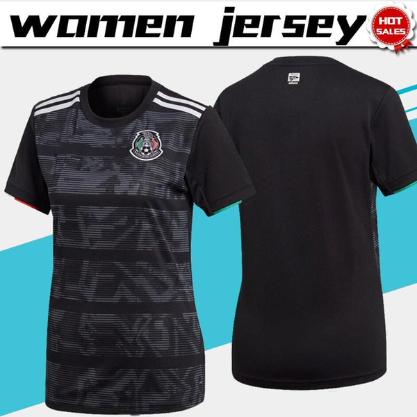 2019 World cup women Jerseys Mexico home black Soccer Jersey 19/20 home female Soccer Shirt Customized girl Football Uniform