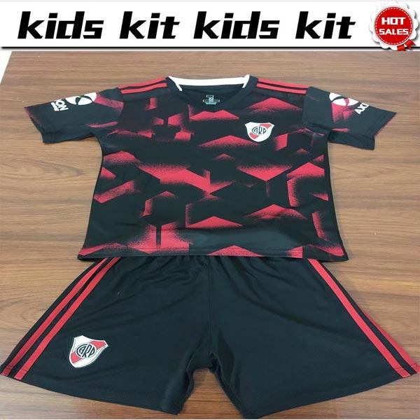 Kids 2019 River Plate away soccer Jersey Kids Kit Soccer Jerseys 19/20 Child Soccer Shirts uniform jersey+shorts