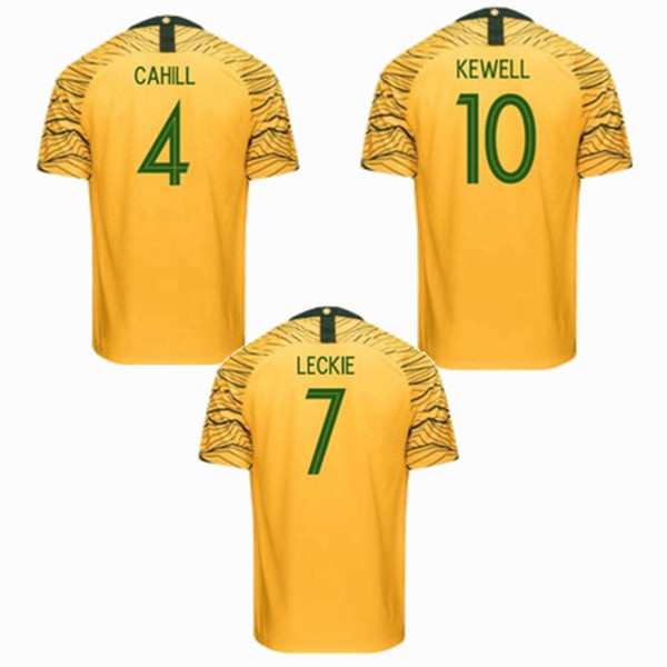 AUSTRALIA Soccer Jerseys 2018 2019 MOOY home LUONGO LECKIE BEHICH JEDINAK ROGIC 18 19 football JERSEY SHIRT S-2XL