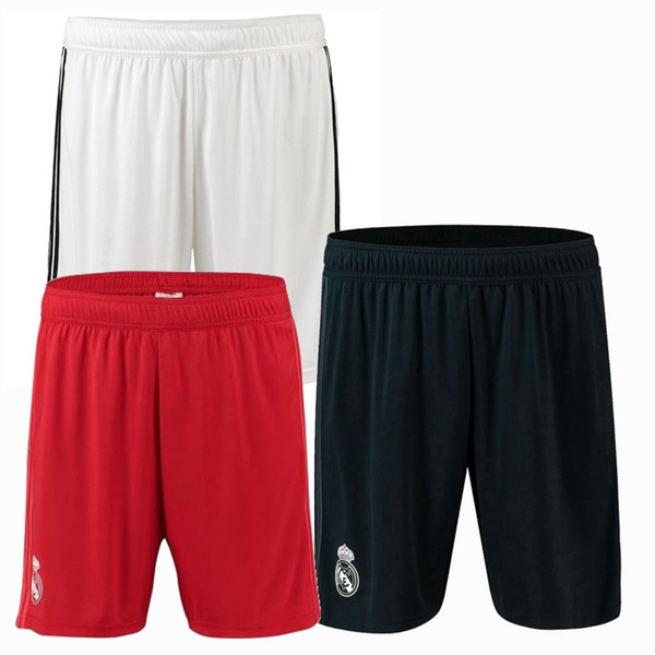 2018 2019 Real madrid Soccer shorts Benzema Modric Kroos Sergio Ramos Bale ISCO home away 3rd 18 19 football shorts goalkeeper S-2XL
