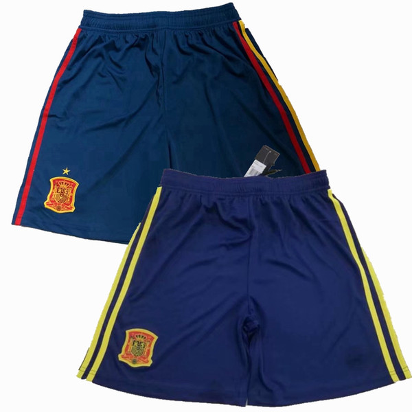 2019 Spain Soccer shorts 19 20 SILVA ISCO PIQUE A.INIESTA ASENSIO SERGIO RAMOS MORATA home away football shorts S-2XL