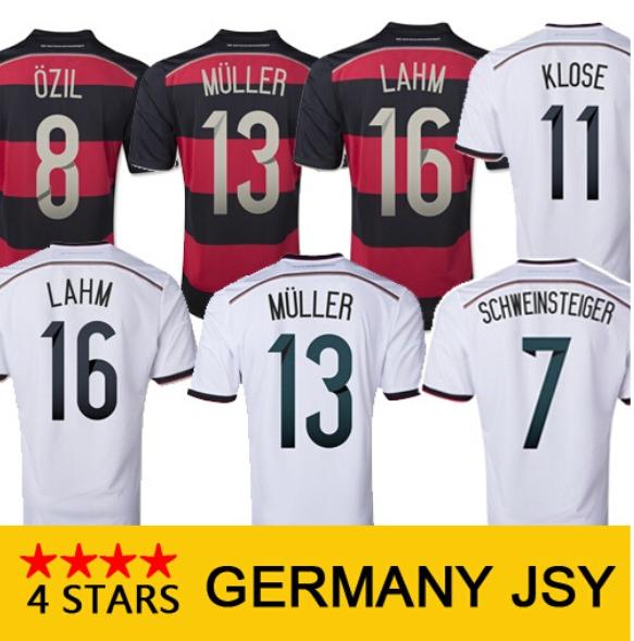 4 star champion 2014 Germany Retro Soccer Jerseys 14 15 football Germany shirt