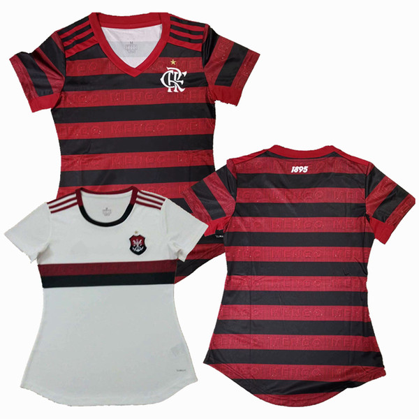 New CR Flamengo 2018 2019 2020 women soccer jersey 18 19 20 home away Camisa de futebol DIEGO Female football shirt VINICIUS JR S-XL